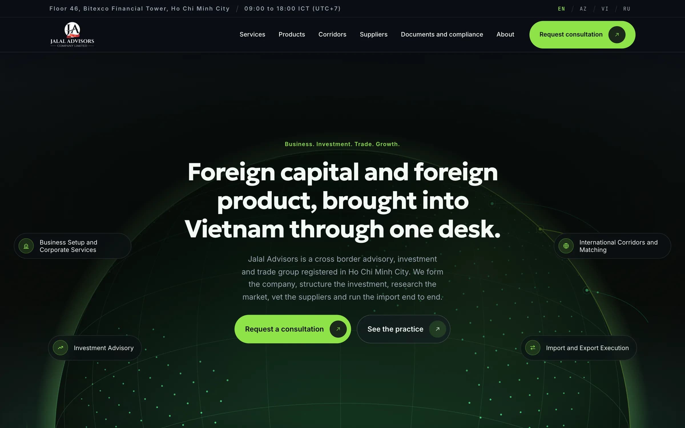 Jalal Advisors | Korporativ Sayt