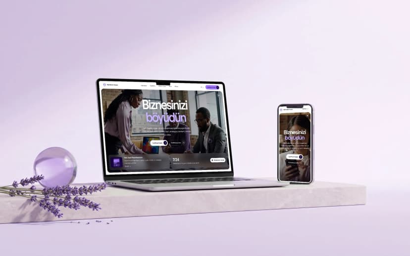 SaytPro-nun hazırladığı MB Media House saytı noutbuk və telefonda