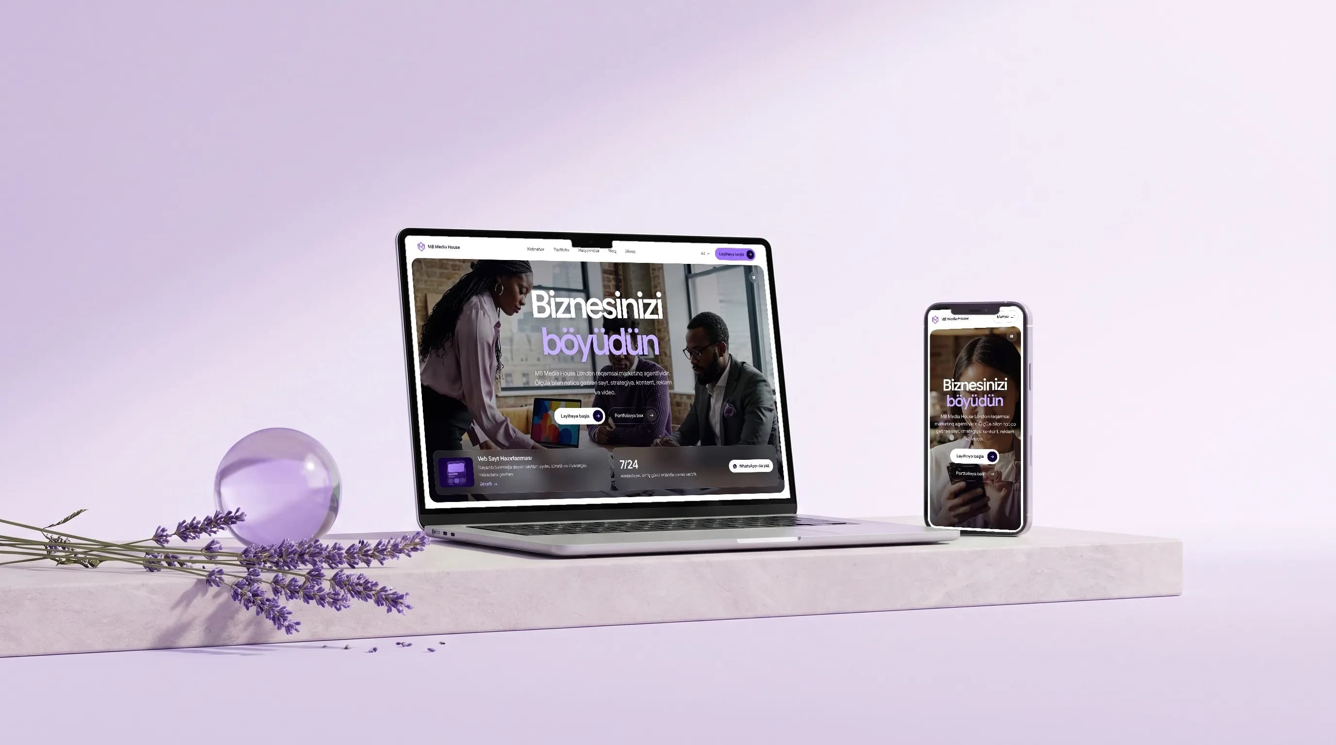 MB Media House saytının ekran görüntüsü