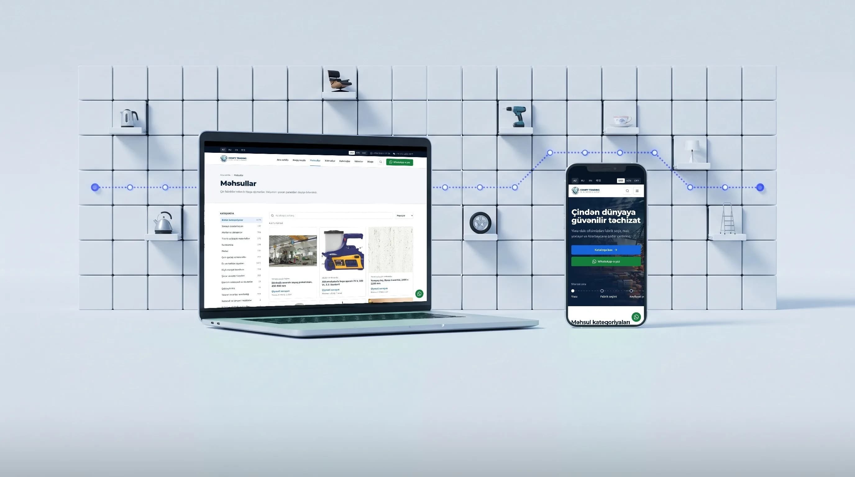 Comfy Trading web sitesinin ekran görüntüsü