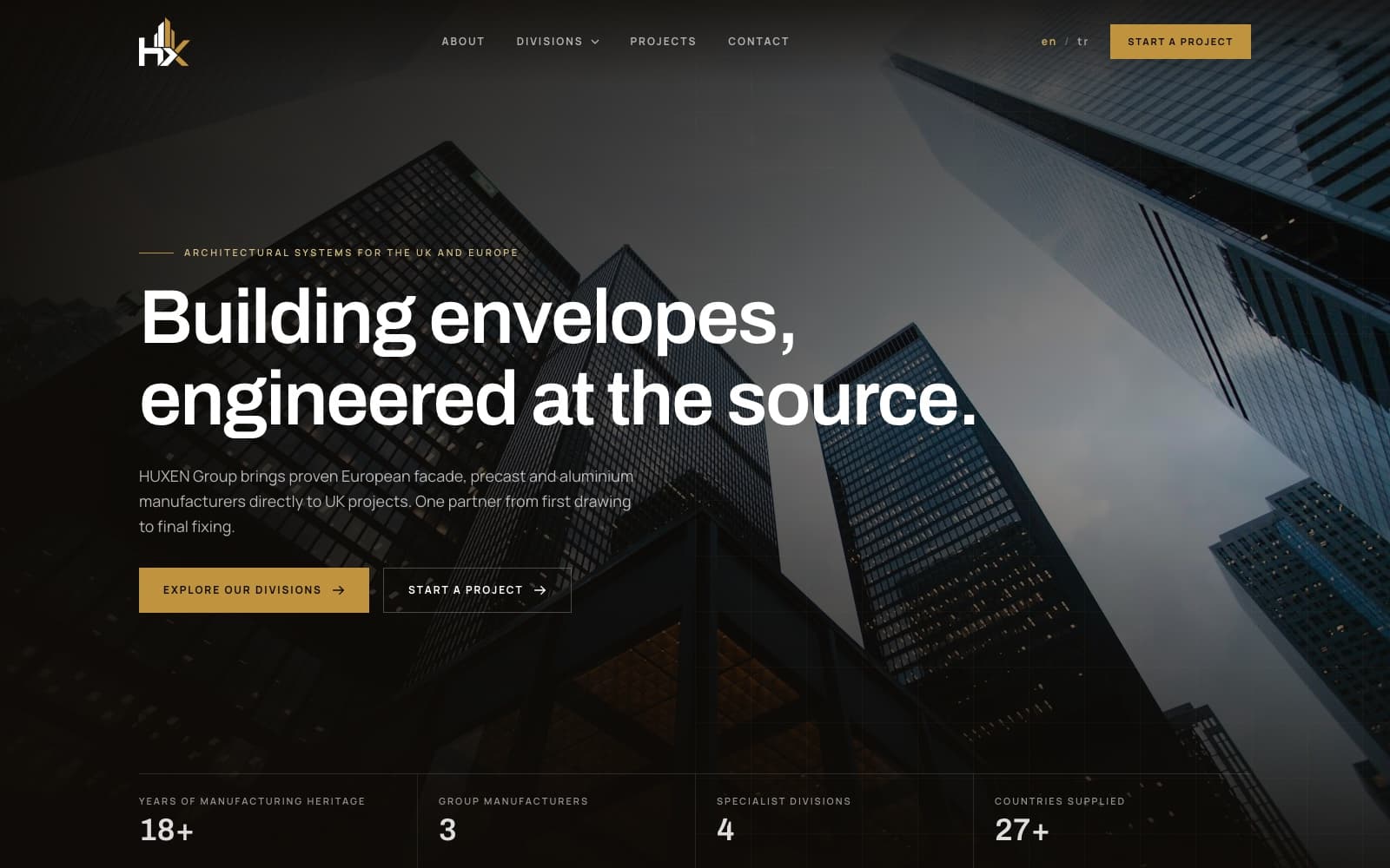 HUXEN Group Korporativ Veb-saytı
